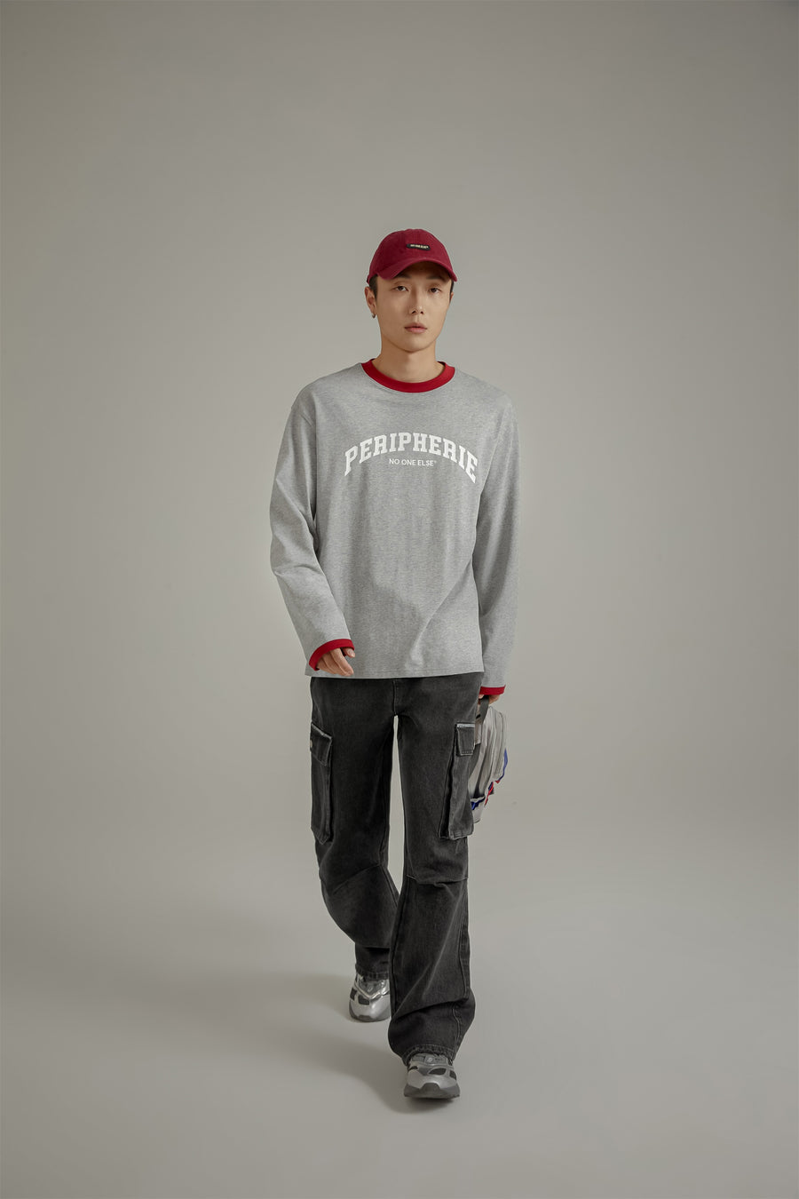 CHUU Peripherie Logo Line Color Long Sleeve T-Shirt