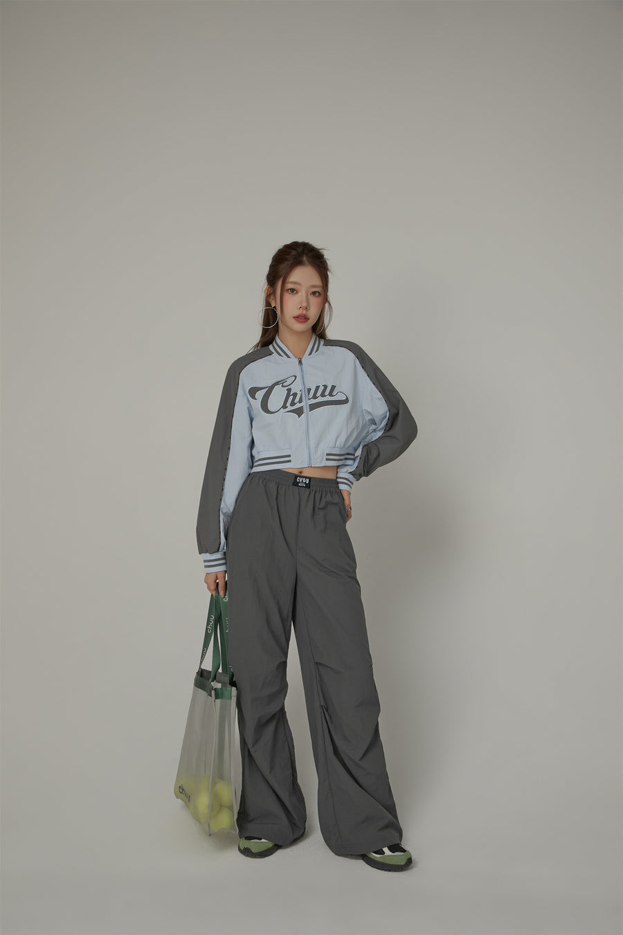 CHUU Loose Straight Wide Leg Casual Pants