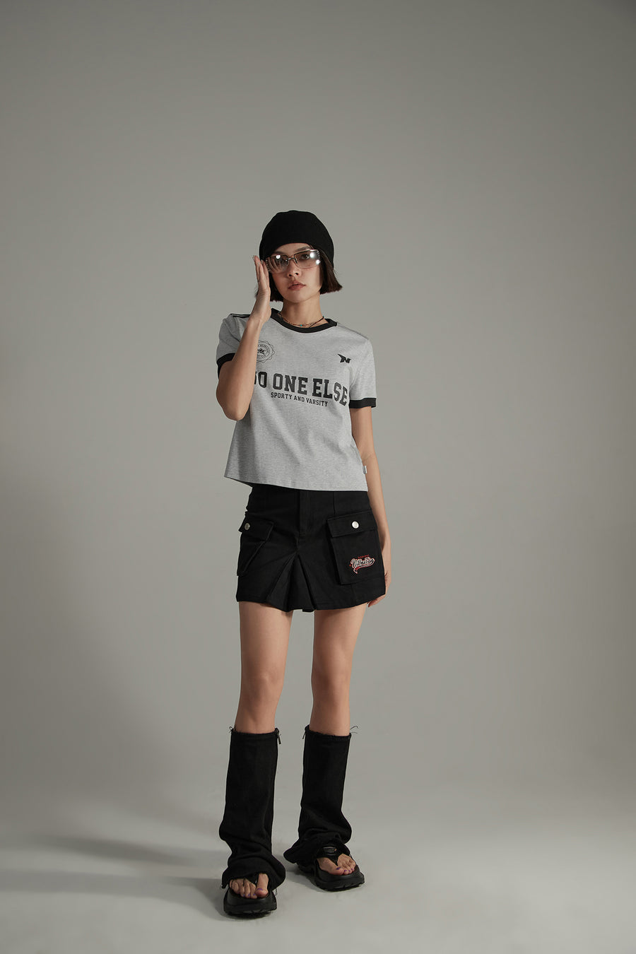 CHUU Cargo Pocket Mini Skirt