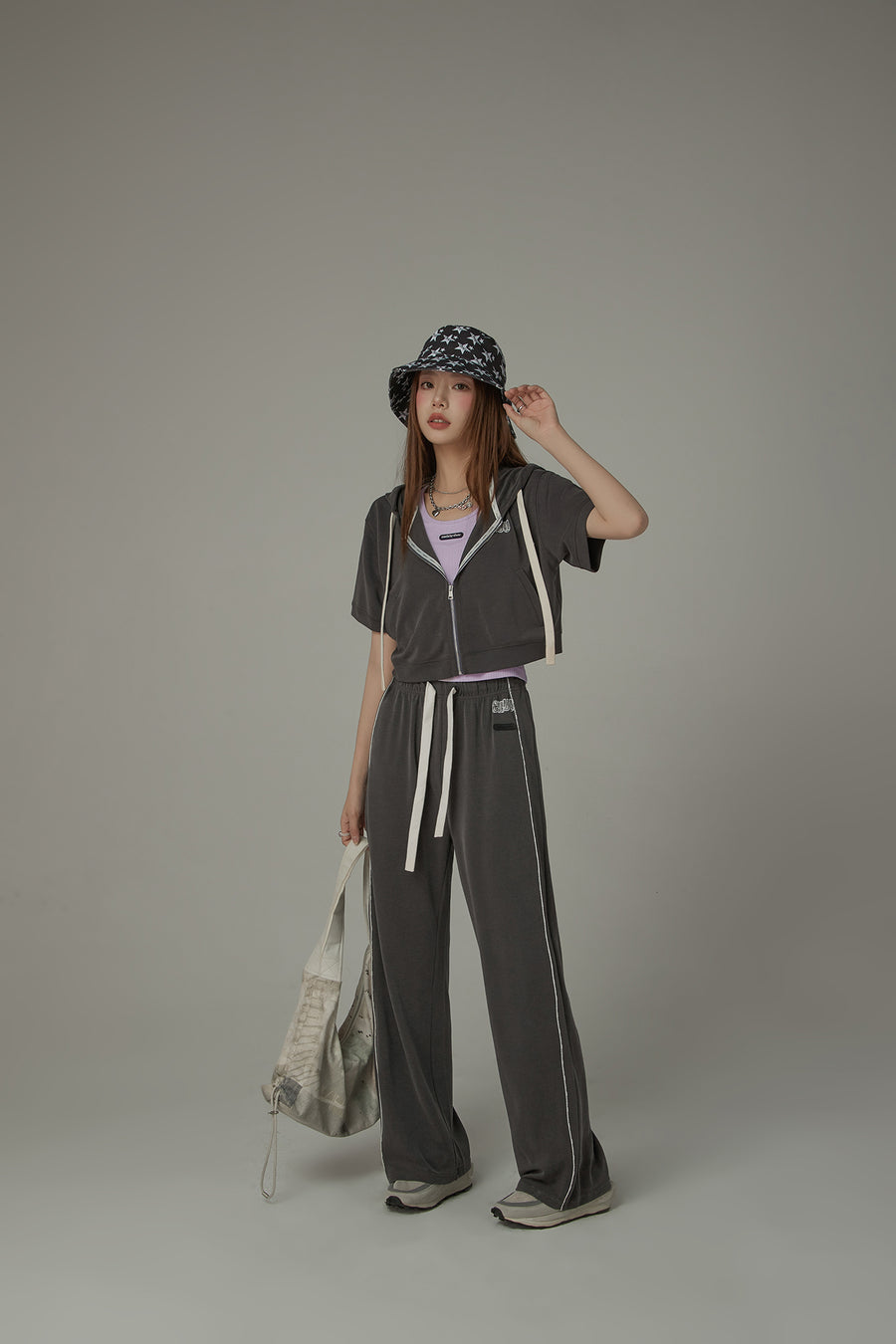 CHUU Elastic Waist?Wide Banding Casual Pants