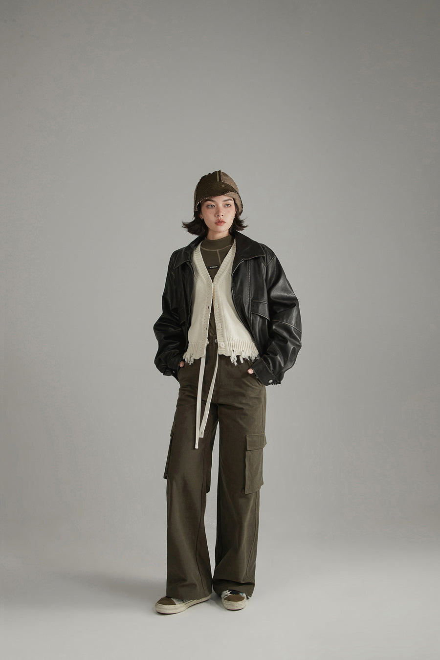 CHUU Casual String Wide Pants