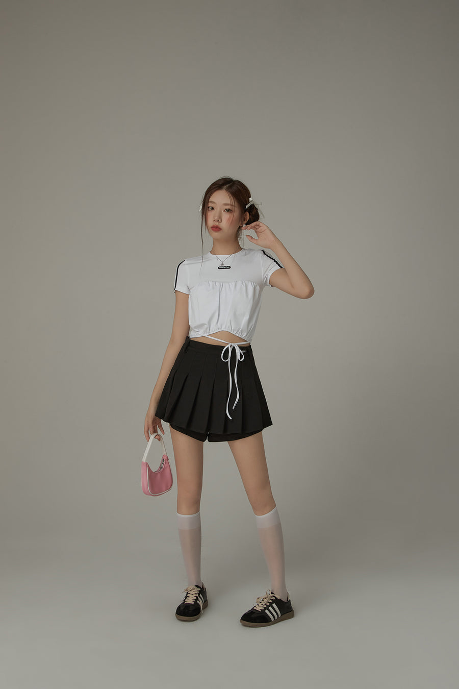 CHUU String Slim Fit Cropped Top