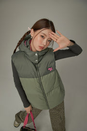 Color Matching Padded Vest