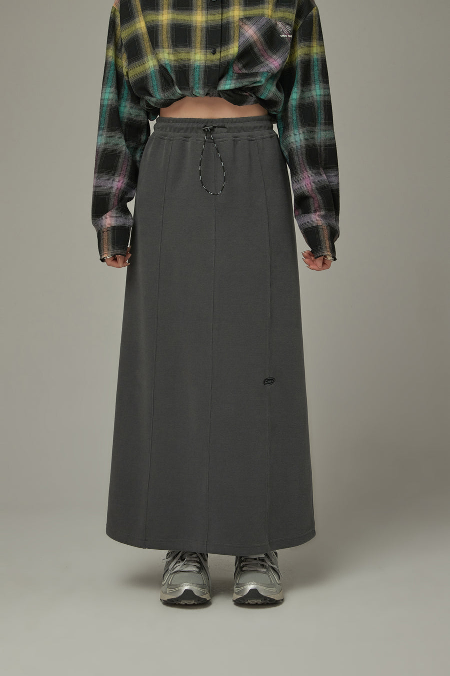 CHUU String Basic Long Skirt