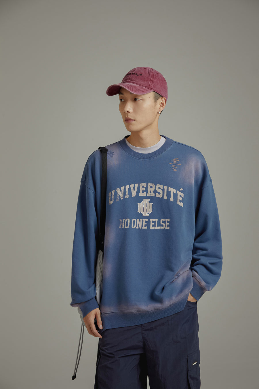 CHUU University Logo Lettering Sweatshirt