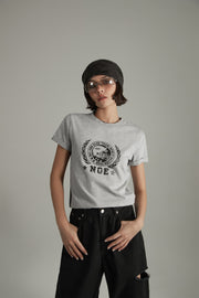 Noe Vintage Team Spirit Printed Short Sleeve T-Shirt