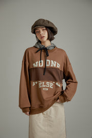 Logo Color Combination Overfit Sweatshirt