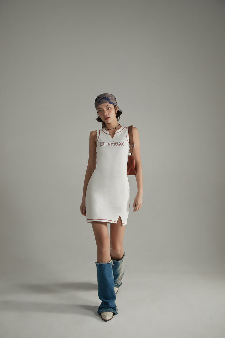 Stitch Logo Sleeveless Mini Dress