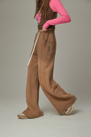 String Lined Straight Pants