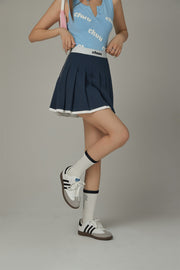 Logo Ribbed High Socks