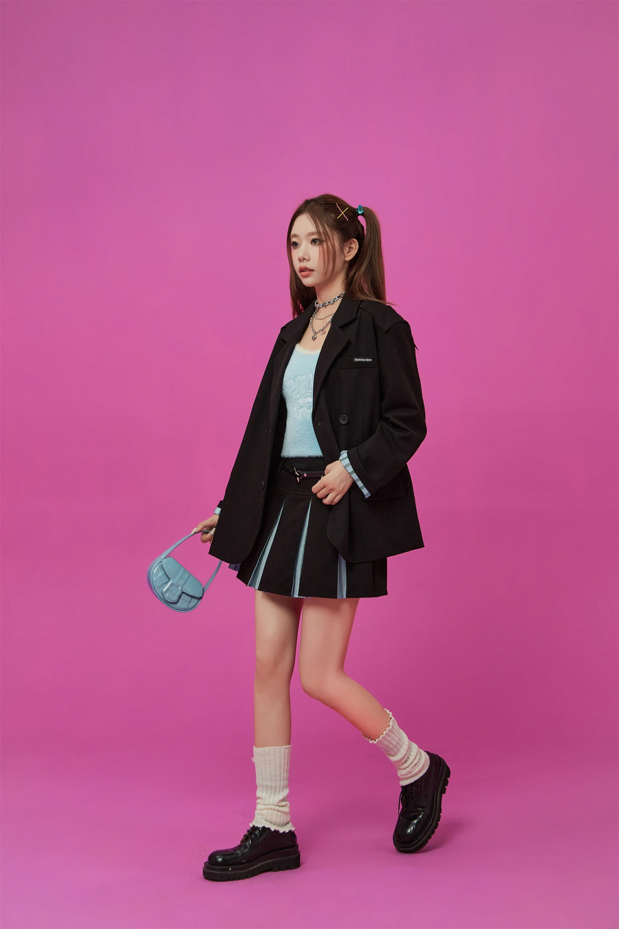 CHUU Boxy Double Blazer Jacket