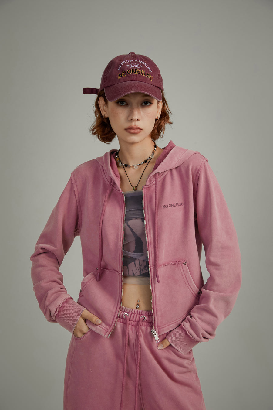 CHUU Basic Hood Zip-Up