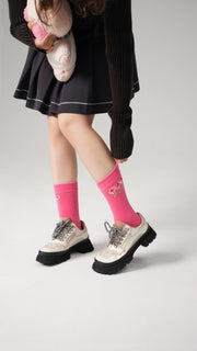 Triple Flowers Logo High Socks