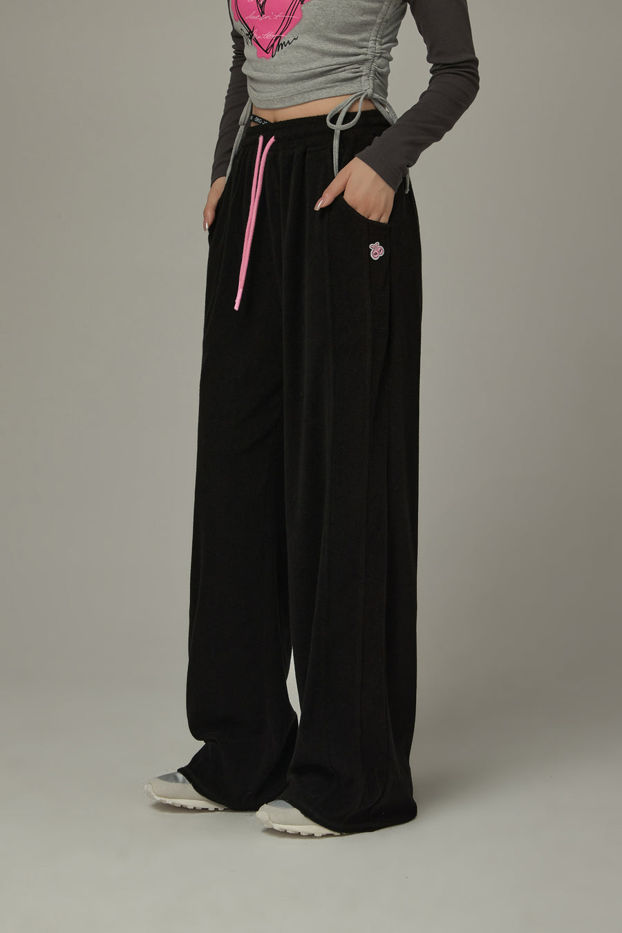 CHUU Elastic Casual Wide Pants