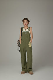 Basic Pocket Color Overalls