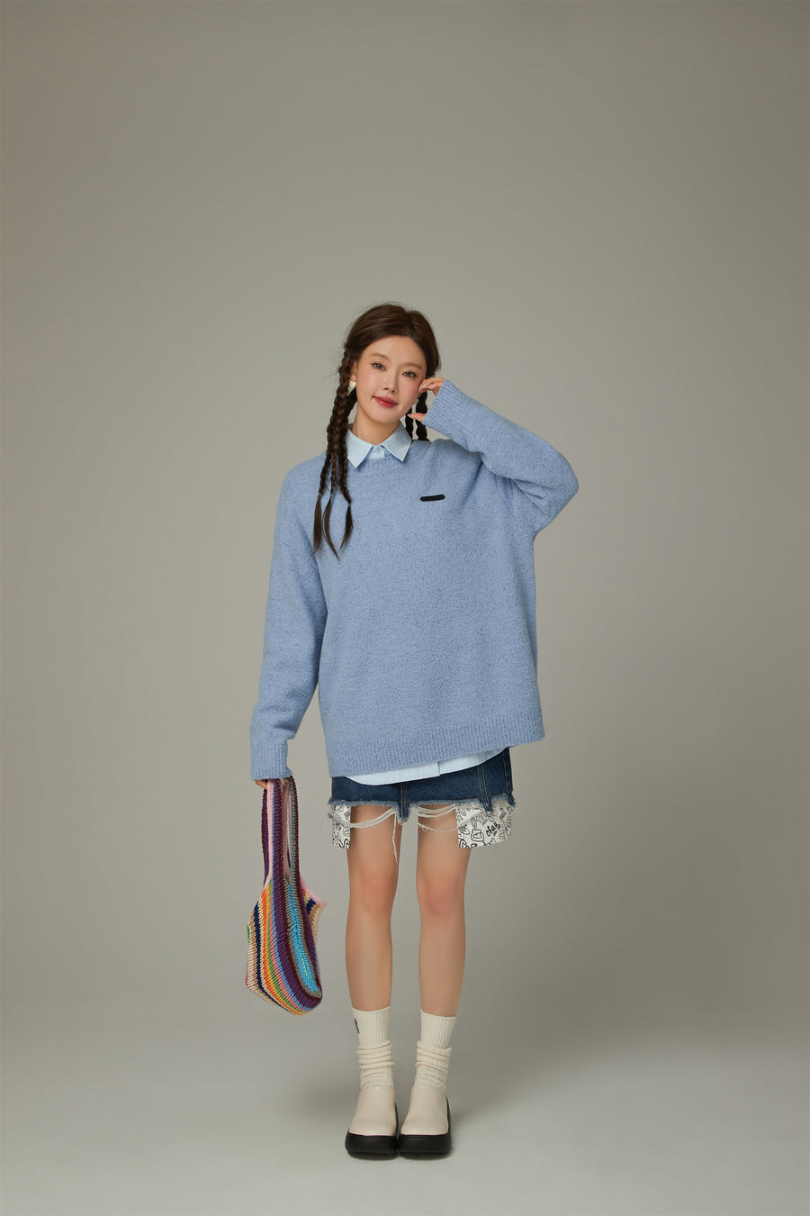 CHUU Basic Loose Fit Knit Sweater