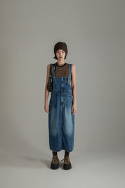 Denim Overalls Long Dress