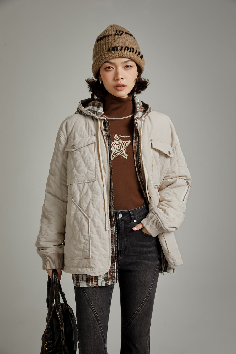 CHUU Pocket Quilted Jacket