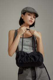 Shirring String Shoulder Bag