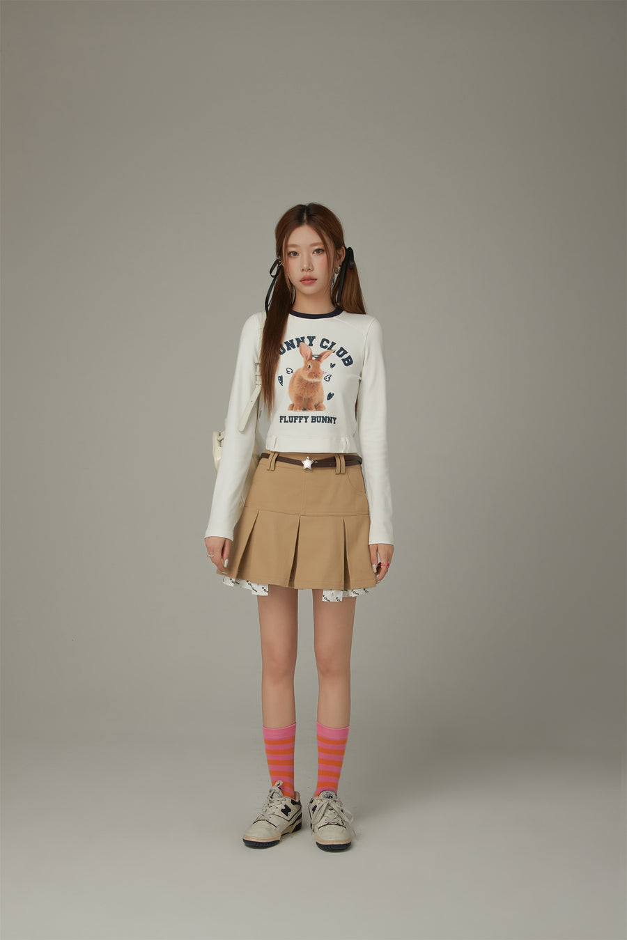 CHUU Bunny Club Crop T-Shirt