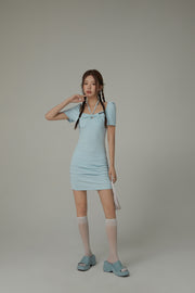 Halter Neck Shirred Slim Dress