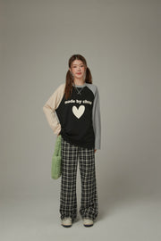 Logo Heart Color Long Sleeve T-Shirt