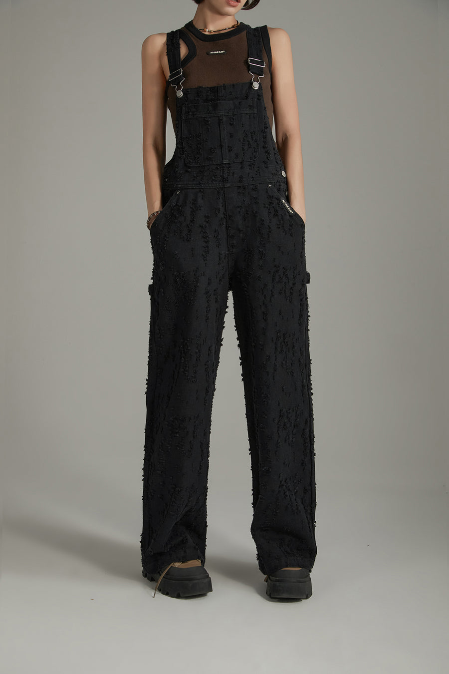 CHUU Basic Denim Overall Pants