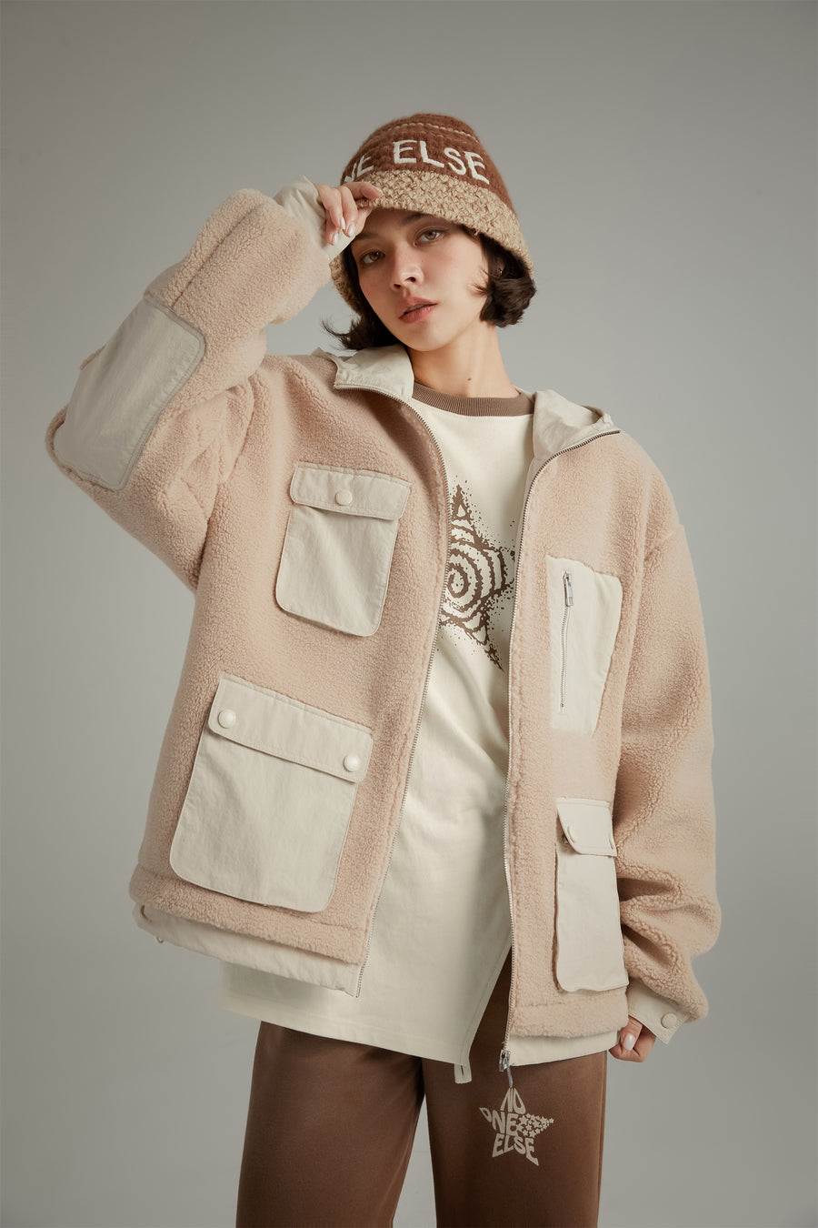 CHUU Hooded Fleece Jacket