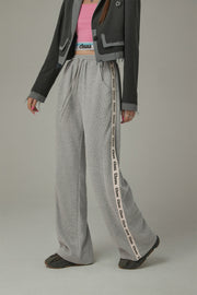 Elastic Waist Sporty Logo Sweatpants