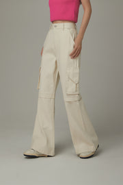 Bootcut Cargo Pocket Pants