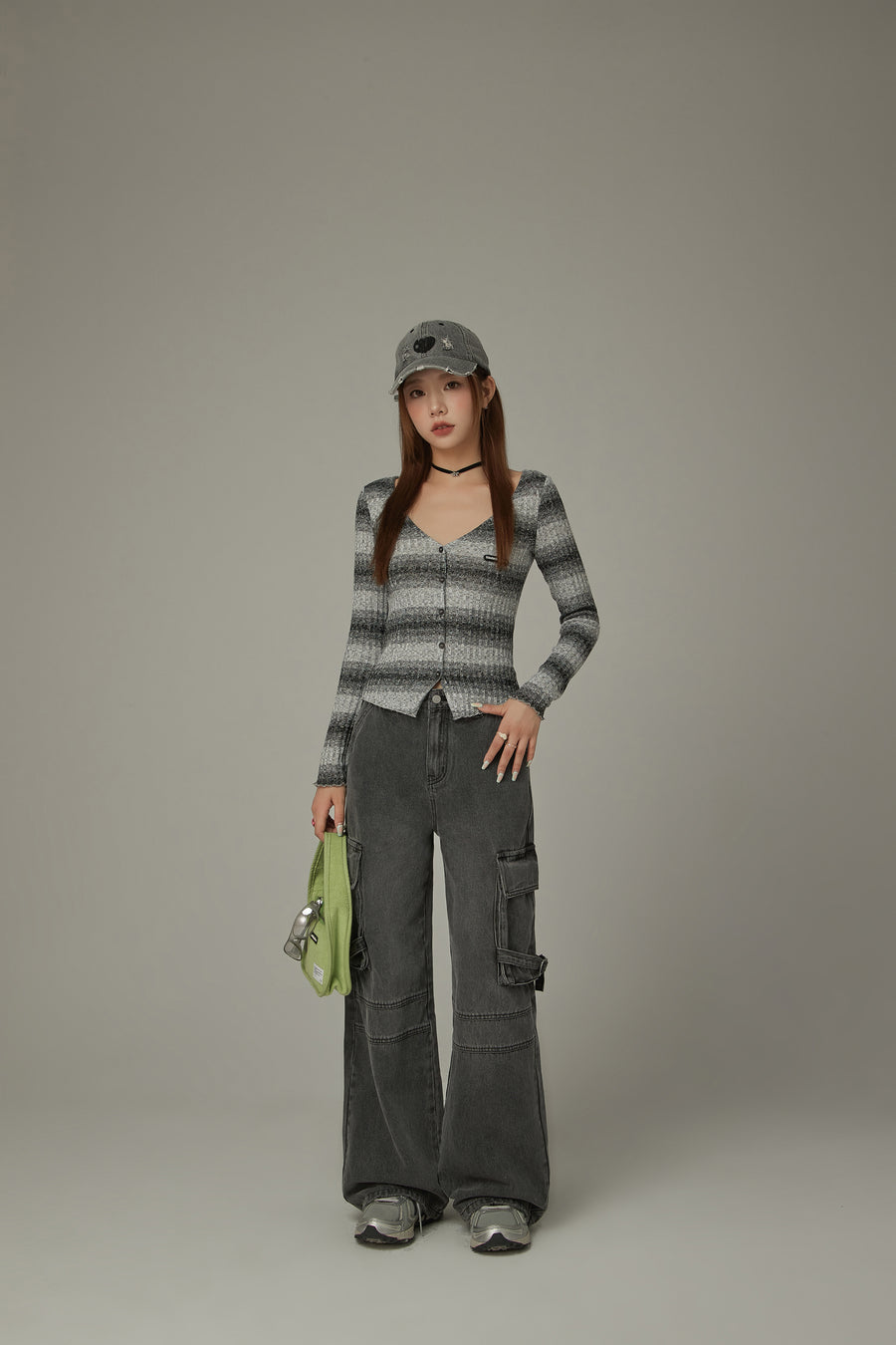 CHUU Pocket Color Straight Jeans