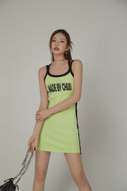 Made By Chuu Colorblocked Sleeveless Mini Dress