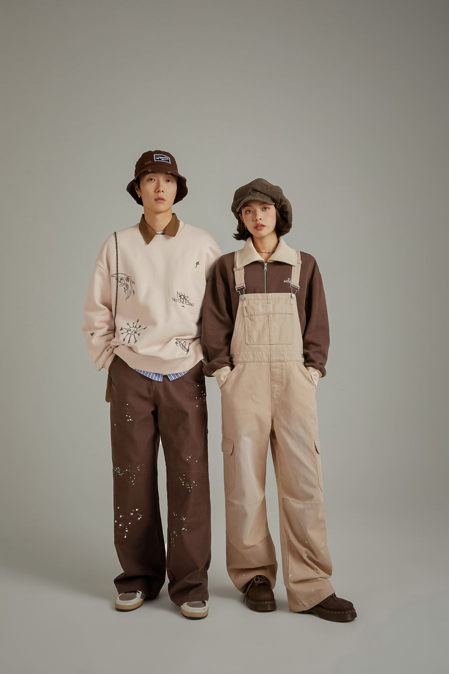 CHUU Simple Cargo Overall Pants