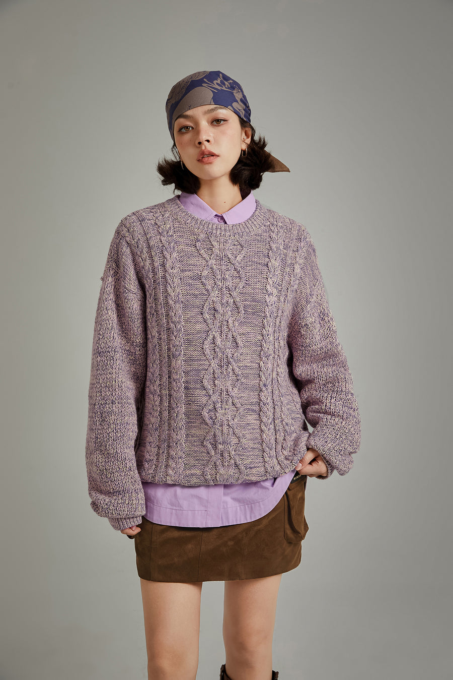 CHUU Twisted Loose Fit Knit Sweater