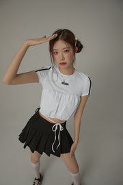 String Slim Fit Cropped Top