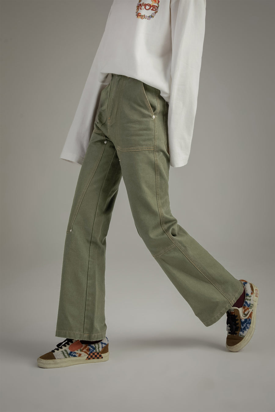 CHUU Color Pocket Wide Pants