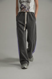 Color Line String Wide Leg Training Pants