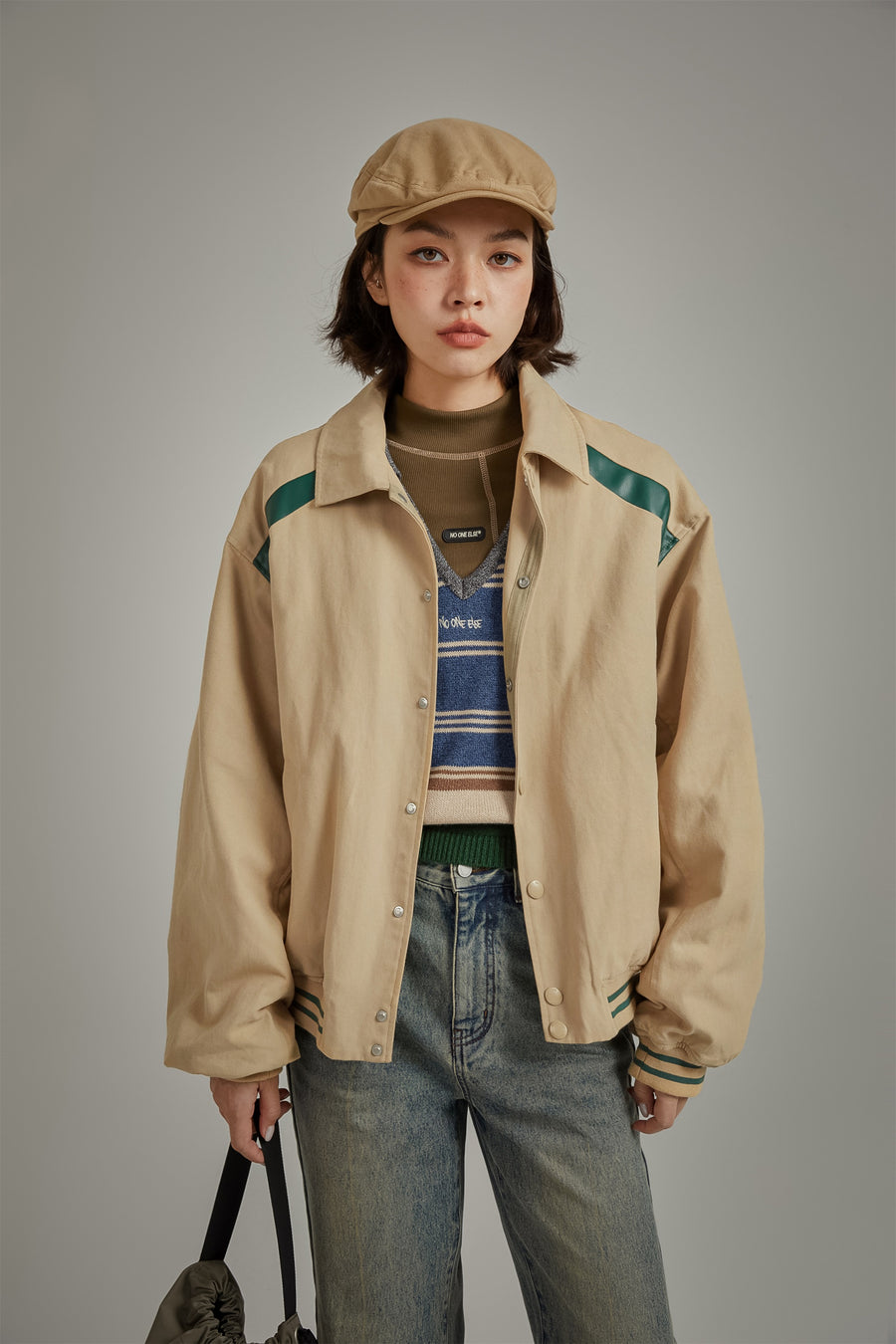 CHUU Varsity Loose Fit Jacket