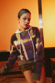 Multi Color Loose Fit Knit Sweater