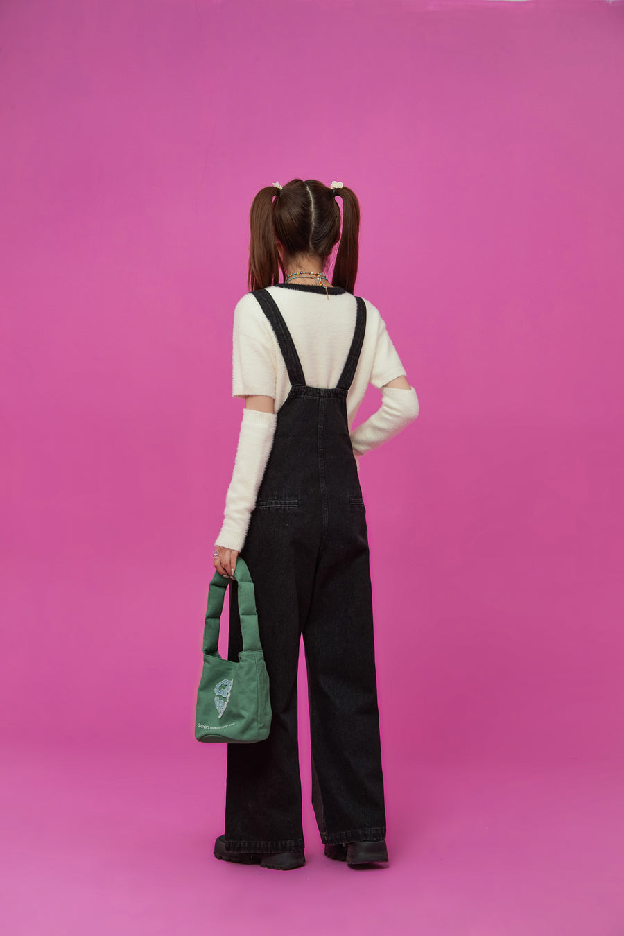 CHUU Cotton Button Overalls