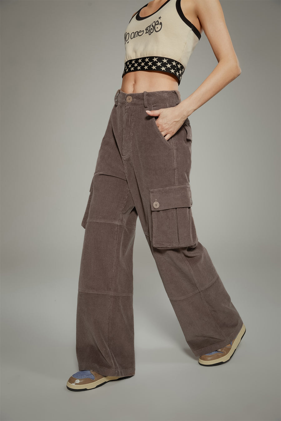 CHUU Corduroy Cargo Pants