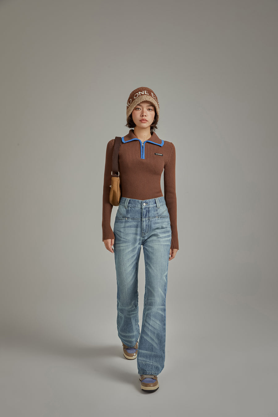 CHUU Semi Bootcut Denim Pants