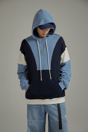 Half Zip-Up Color Hoodie