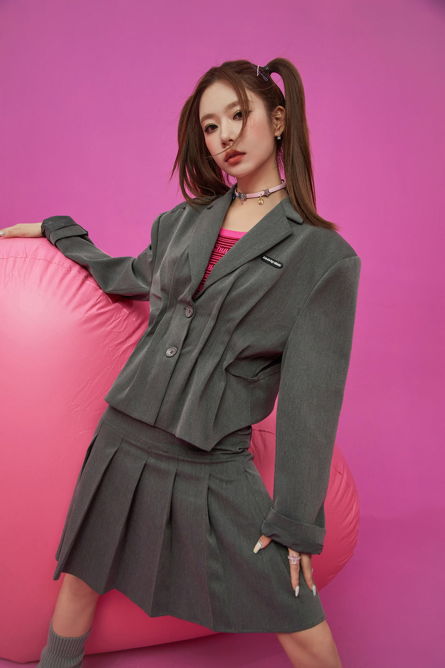 CHUU Shirring Loose Fit Jacket