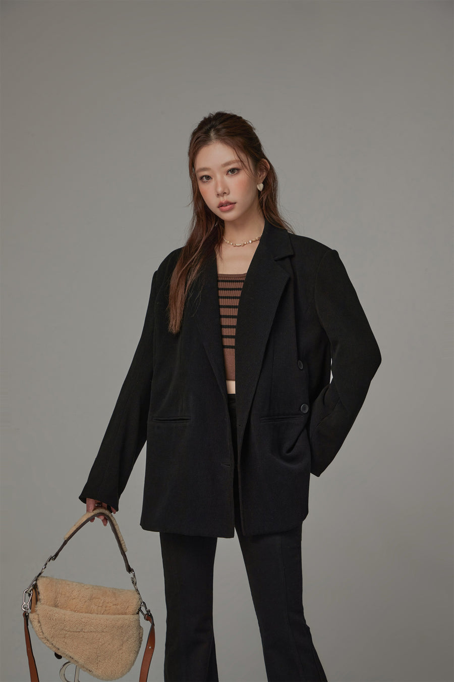 CHUU Daily Asymmetrical Blazer Jacket