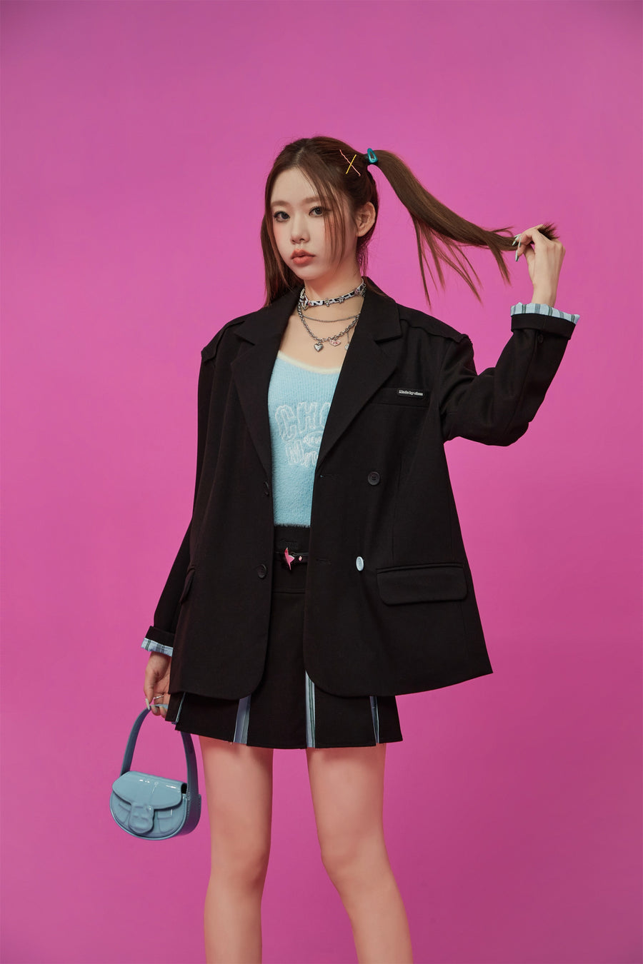 CHUU Boxy Double Blazer Jacket