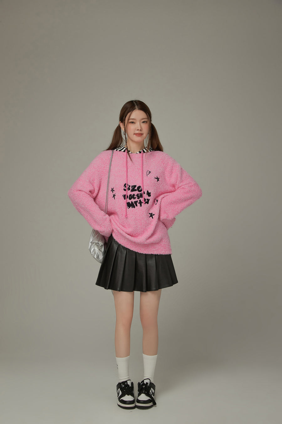 CHUU Size Doesnt Matter Knit Stars Sweater