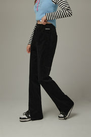 Slit Corduroy Pants