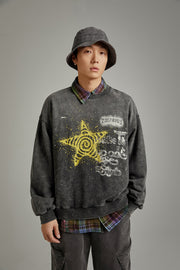 Spiral Star Rouge Sweatshirt