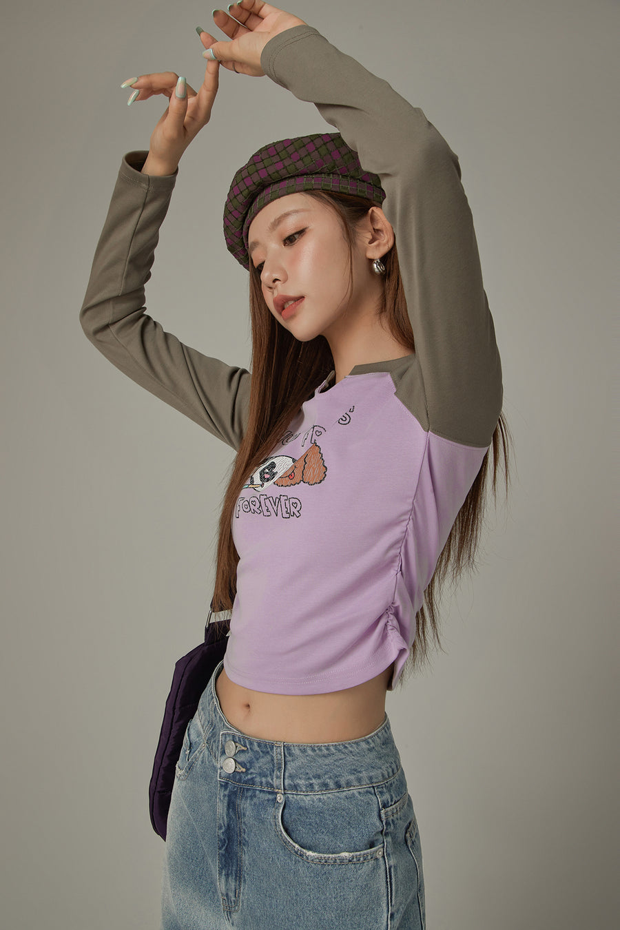 CHUU Friends Forever Color Raglan T-Shirt